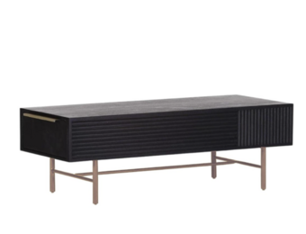 Taskim mango wood goude voeten salontafel