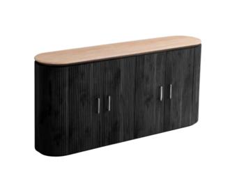 Kimberly dressoir zwart flintstone marmer top