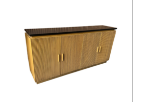 Loqum dressoir zwart ceramic top