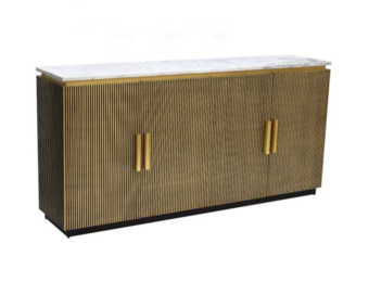 Loqum dressoir zwart goud