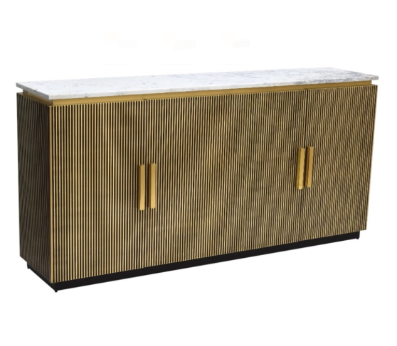 Loqum dressoir zwart goud