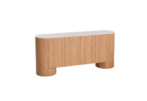 Nova dressoir milky white ceramic