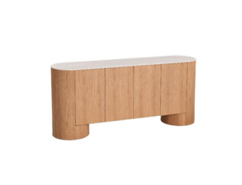 Nova dressoir milky white ceramic