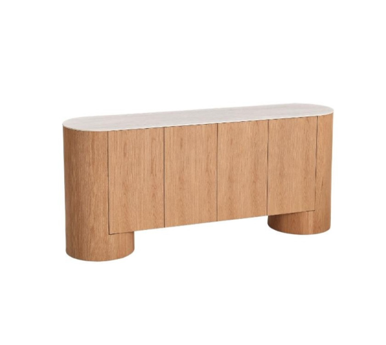 Nova dressoir milky white ceramic