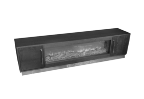 Blocci zwart fineer sfeerhaard