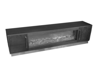 Blocci zwart fineer sfeerhaard