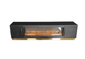 Blocci tv meubel fineer zwart/goud