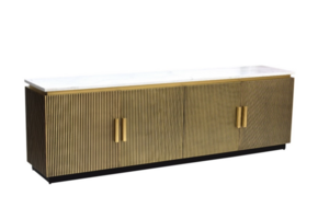 Loqum zwart goud keramiek tv meubel