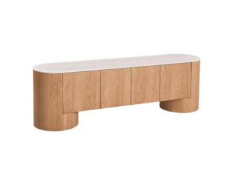 Nova Milky wit keramiek tv meubel