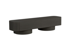 Royal zwart fineer plain tv meubel