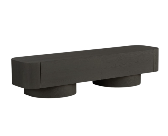 Royal zwart fineer plain tv meubel