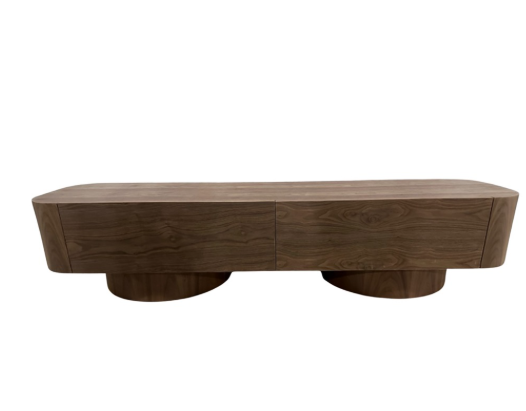 Royal bruin fineer plain tv meubel