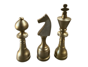 Decoratie Schaken set van 3