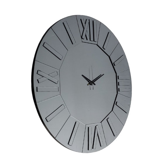 Klok grijs spiegel