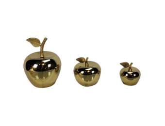 Decoratie appel set van 3