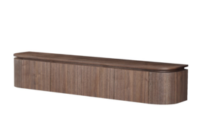 Royal brown fineer hangende tv meubel