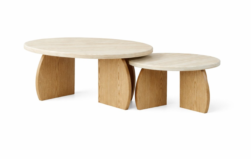 Monza flintstone faux twee-delige salontafel