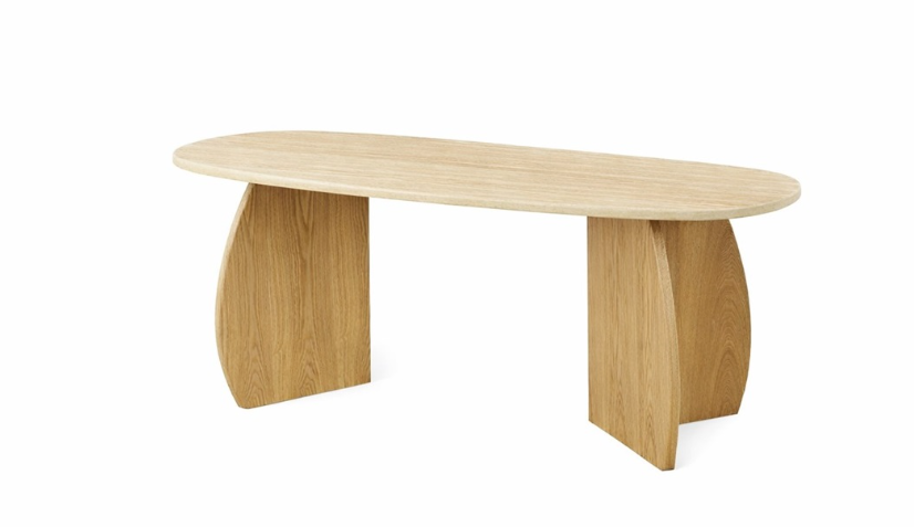 Monza eettafel flintstone faux