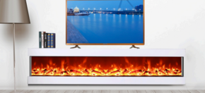 TV STAND WITH FIREPLACE ASYA