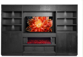 TV STAND WITH FIREPLACE MK