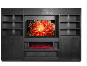 TV STAND WITH FIREPLACE MK