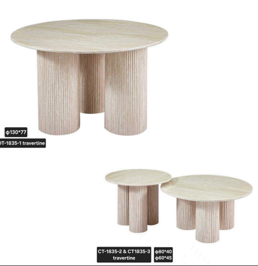 Travertine 2 delige meubelset