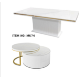 Meubelset wit goud salon en eettafel