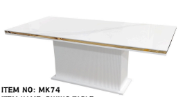 Meubelset wit goud salon en eettafel