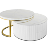 Meubelset wit goud salon en eettafel