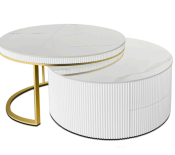 Meubelset wit goud salon en eettafel