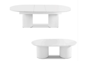 Marmer meubelset keramiek blad wit MK4849