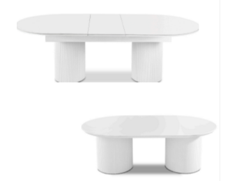 Marmer meubelset keramiek blad wit MK4849