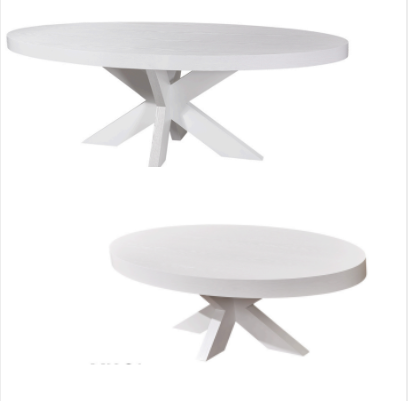 OAK WOOD Meubelset ovaal