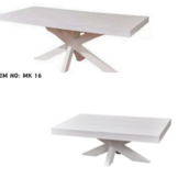 OAK WOOD VISGRAAT WIT MEUBELSET