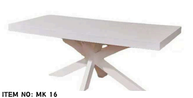 OAK WOOD VISGRAAT WIT MEUBELSET