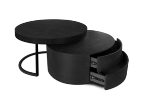 Salontafel MK21 Zwart met lades