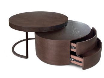 Salontafel MK21 bruin met lades