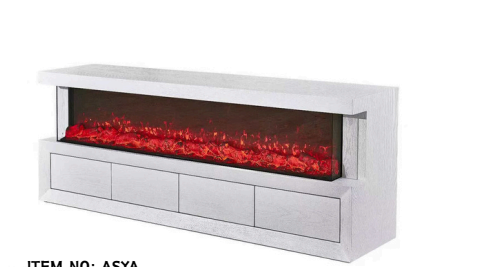 Tv meubel sfeerhaard met la en luxe 3d haard