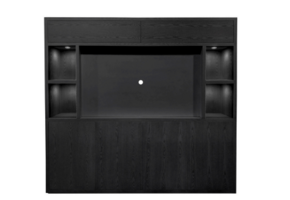 Tv meubel kast wood zwart