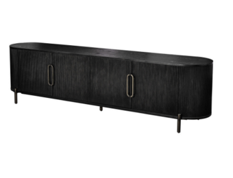 Tv meubel kast wood black