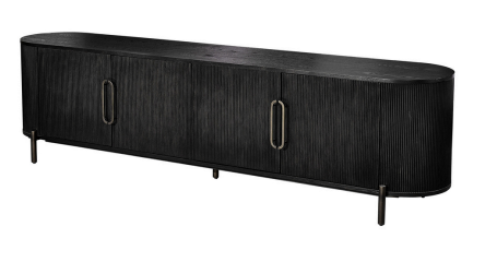 Tv meubel kast wood black