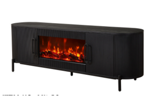 Tv kast wood black sfeerhaard