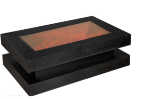 Salontafel met sfeerhaard  MK132  Wood black