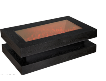 Salontafel met sfeerhaard  MK132  Wood black