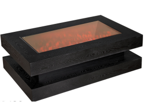 Salontafel met sfeerhaard  MK132  Wood black