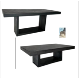 Meubelset wood visgraat zwart