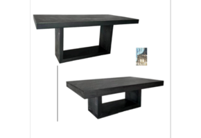 Meubelset wood visgraat zwart