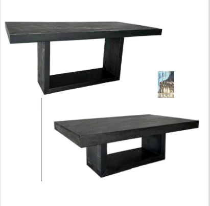 Meubelset wood visgraat zwart