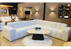 Hoekbank Cloud  Teddy wit