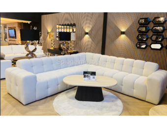 Hoekbank Cloud  Teddy wit